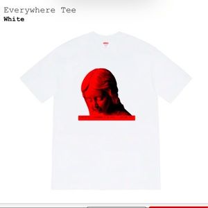 Supreme Everywhere Tee (white/red)